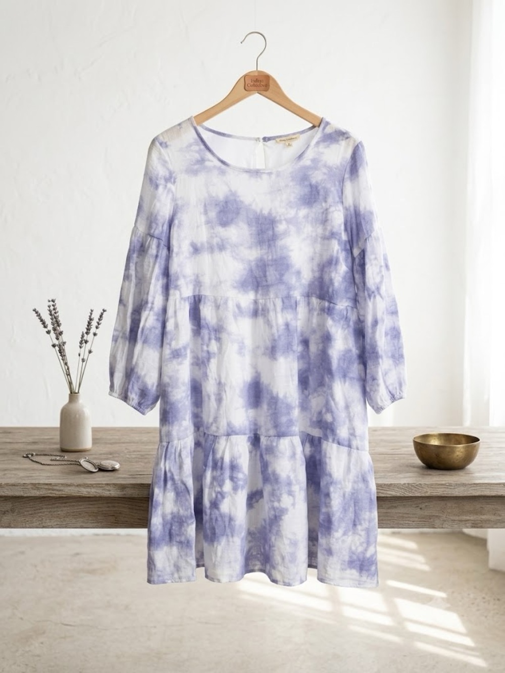 Tie-Dye Tiered Women's Dress